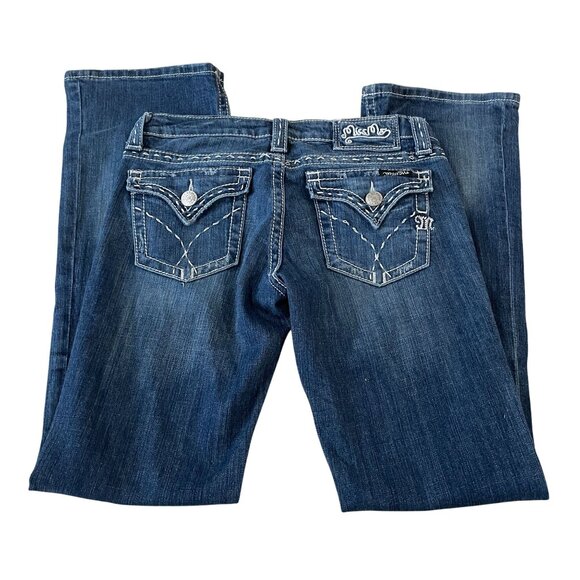 Miss Me Boot Jeans Women's Size 28 Measuring 30x32 Western Cowgirl Style Denim - Picture 5 of 7